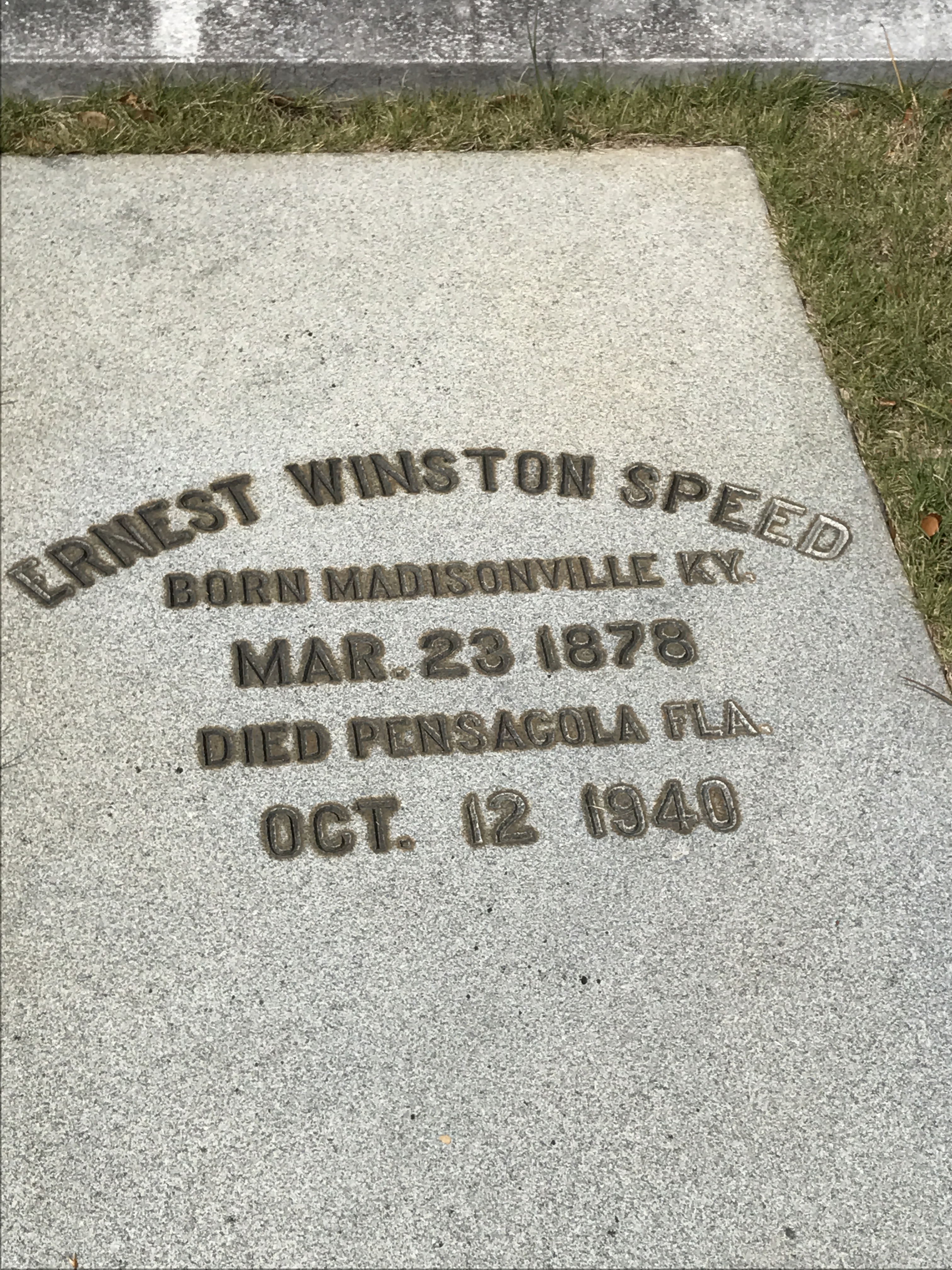 Ernest Winston Speed